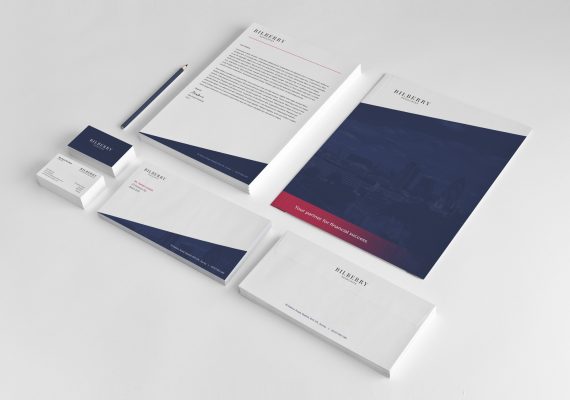Elements of a corporate and professional branding project by Square One Digital